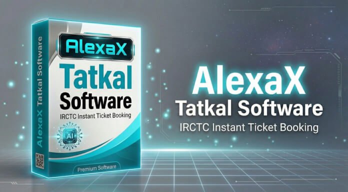 AlexaX Tatkal Software dashboard - smart IRCTC Tatkal booking tool